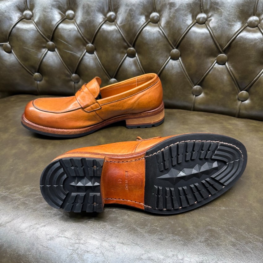 プラダ メンズ レザーローファー n級 2025新作 高再現度 精密ディテール 上質感 高級感仕上げ 職人技術再現 発送保証 安心サイト_6