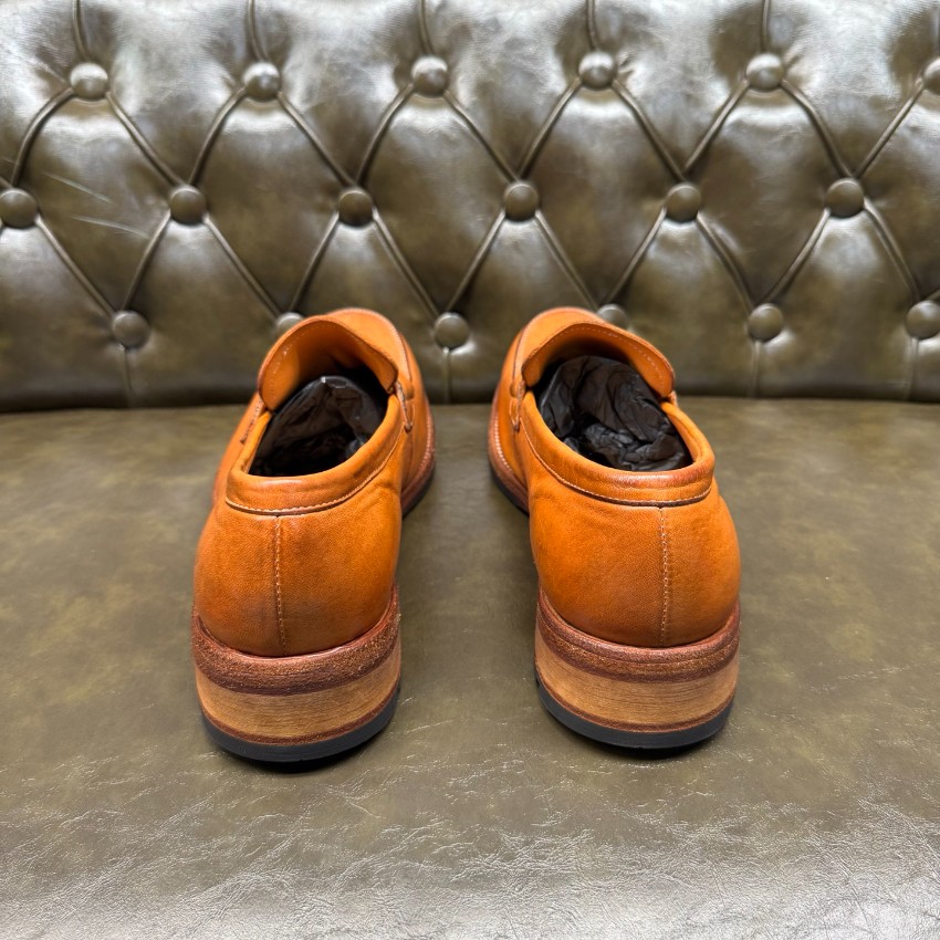 プラダ メンズ レザーローファー n級 2025新作 高再現度 精密ディテール 上質感 高級感仕上げ 職人技術再現 発送保証 安心サイト_4