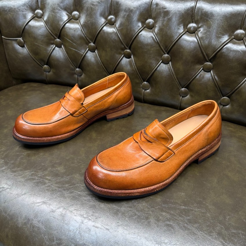 プラダ メンズ レザーローファー n級 2025新作 高再現度 精密ディテール 上質感 高級感仕上げ 職人技術再現 発送保証 安心サイト_9