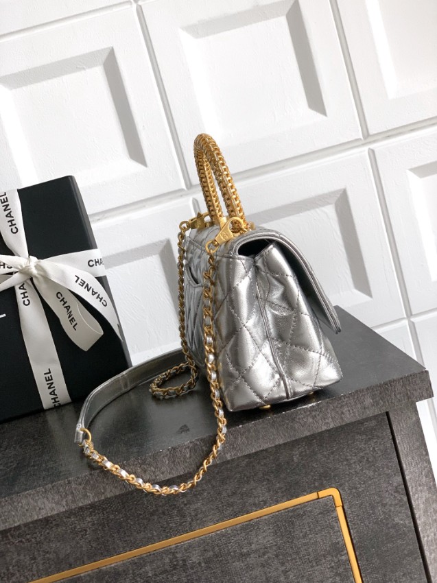 シャネル ミニトップハンドルフラップバッグ 格安 2025新作 高再現度 精密ディテール 高級感仕上げ 上質感 レビュー高リピ率 発送保証_2