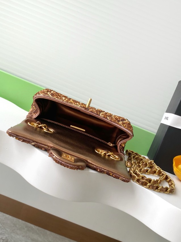 シャネル スパンコール チェーンショルダーバッグ 2025新作 高再現度 n級 高評価 口コミ多数 精密ディテール 高級感仕上げ 安心サイト_5