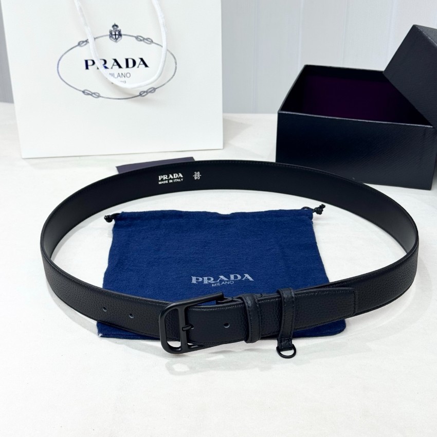 プラダ ベルト メンズ 上質レザー仕様 2025新作 高再現度 職人技術再現 ブランド コピー 精密ディテール 評価高い人気モデル_1