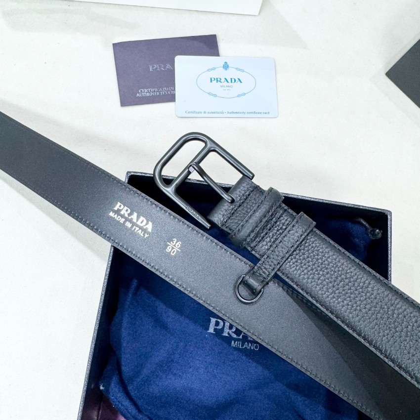 プラダ ベルト メンズ 上質レザー仕様 2025新作 高再現度 職人技術再現 ブランド コピー 精密ディテール 評価高い人気モデル_5