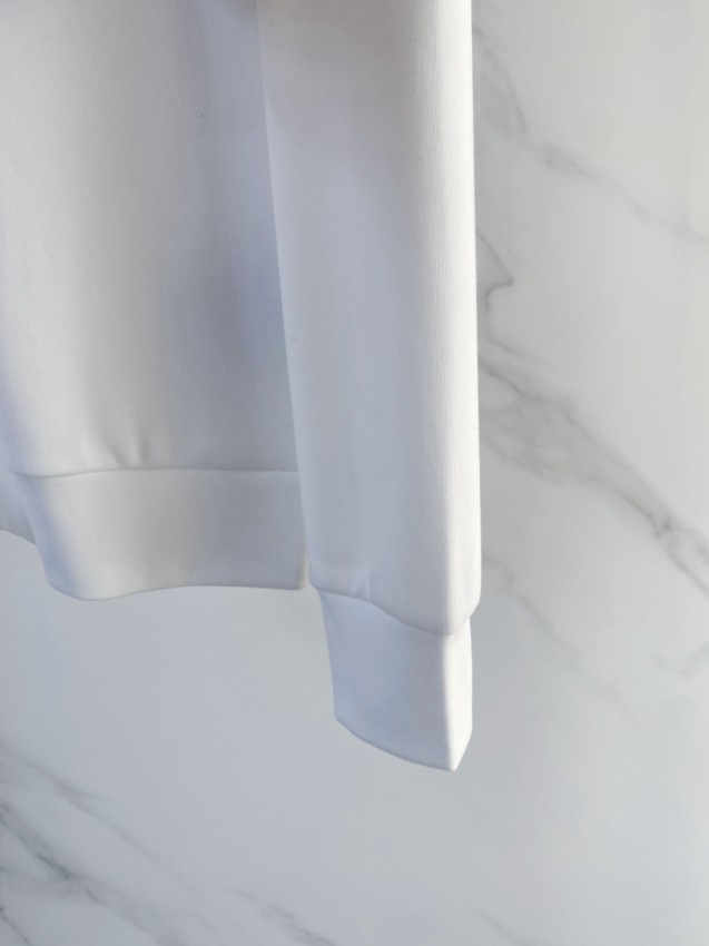 プラダ 偽物 2025新作 ホワイト 浮彫ロゴ 定番クルーネックスウェット 高再現度 高評価 安心サイト 実店舗運営_7