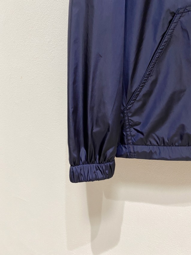 プラダ スーパーコピー 優良サイト 2025新作 ネイビー フード付きジップジャケット 高再現度 高評価 通気 快適な着心地 安心サイト_7