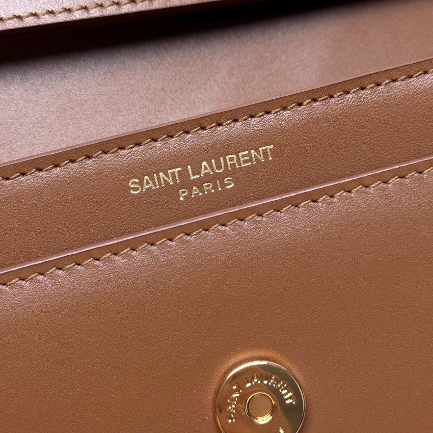 サンローラン チェーンウォレット スーパーコピー 2025新作 高品質 上質感 丁寧な縫製 高再現度 ブラウン系 レビュー高リピ率_8