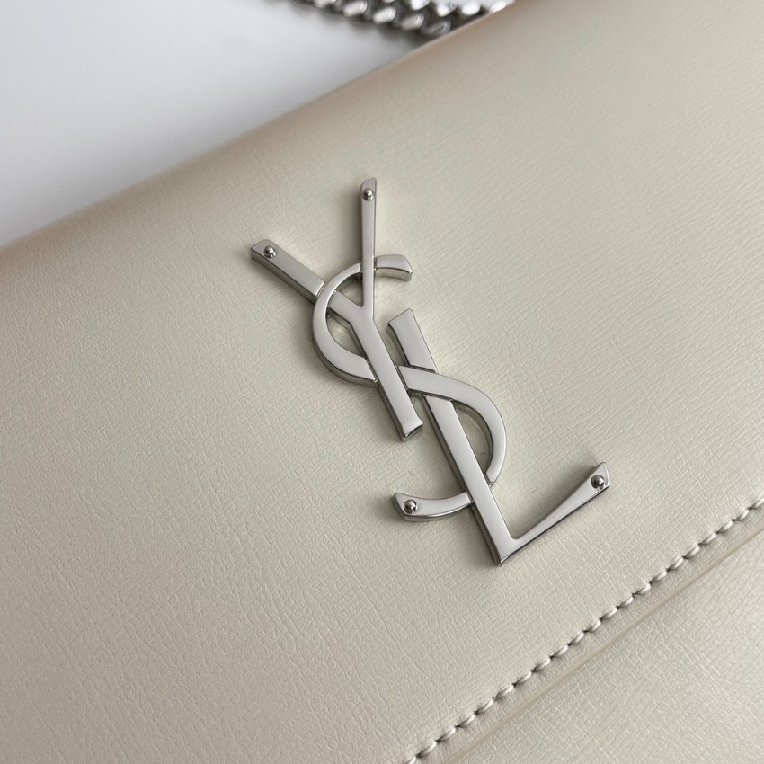 サンローラン n級 2025新作 ホワイトチェーンバッグ 高再現度と精密ディテール 上質感ある高級レベル仕様 発送保証 追跡可能 安心サイト_7