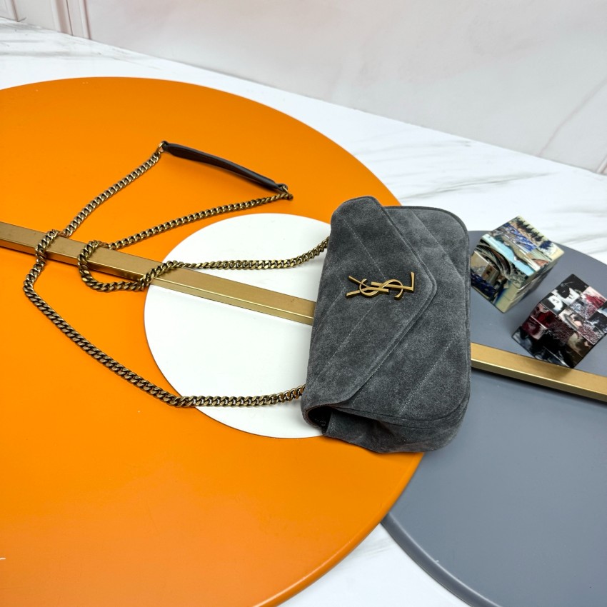 サンローラン 格安 2025新作 キルトスエードチェーンバッグ 圧倒的な再現度と精密ディテール 細部まで忠実な高級感仕上げ 発送保証 追跡可能 安心サイト_4