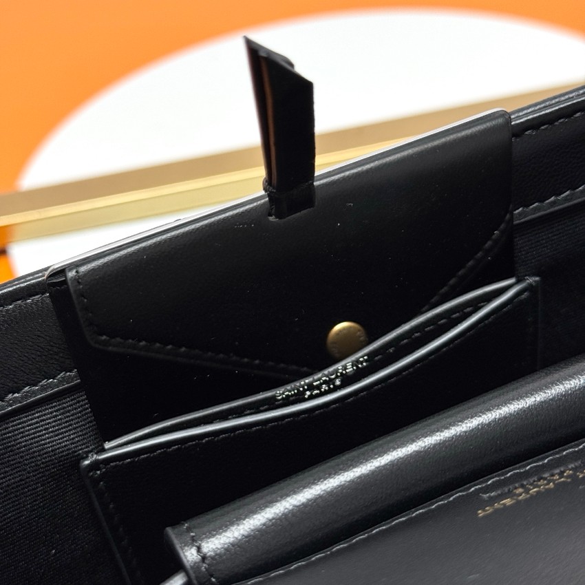 サンローラン 偽物 2025新作 ブラックキルトレザーバッグ 精密ディテールと高級レベル仕様 圧倒的な再現度 高級感仕上げ 発送保証 追跡可能_8