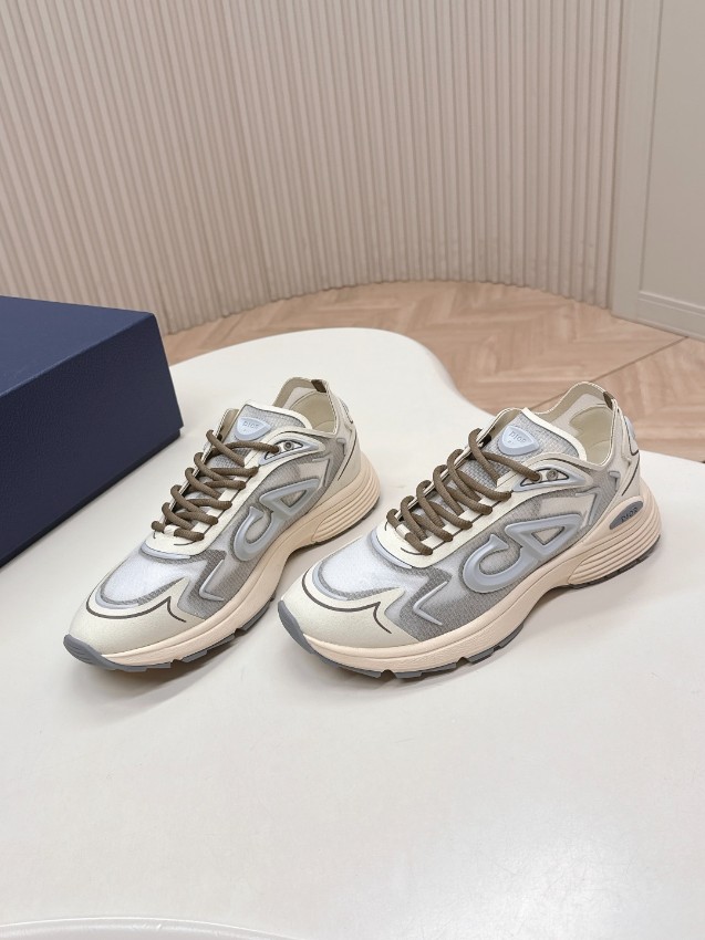 ディオール スーパーコピー n級 ダッドスニーカー ベージュ グレー 厚底 メッシュ 高再現度 2026新作_1