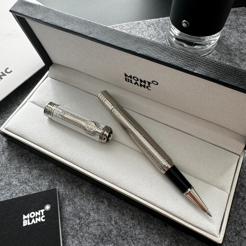 モンブラン 万年筆 シルバーパターンモデル 2026新作 ブランド コピー 通販 高精度彫刻 メタル質感 上品仕上げ 限定入荷_1