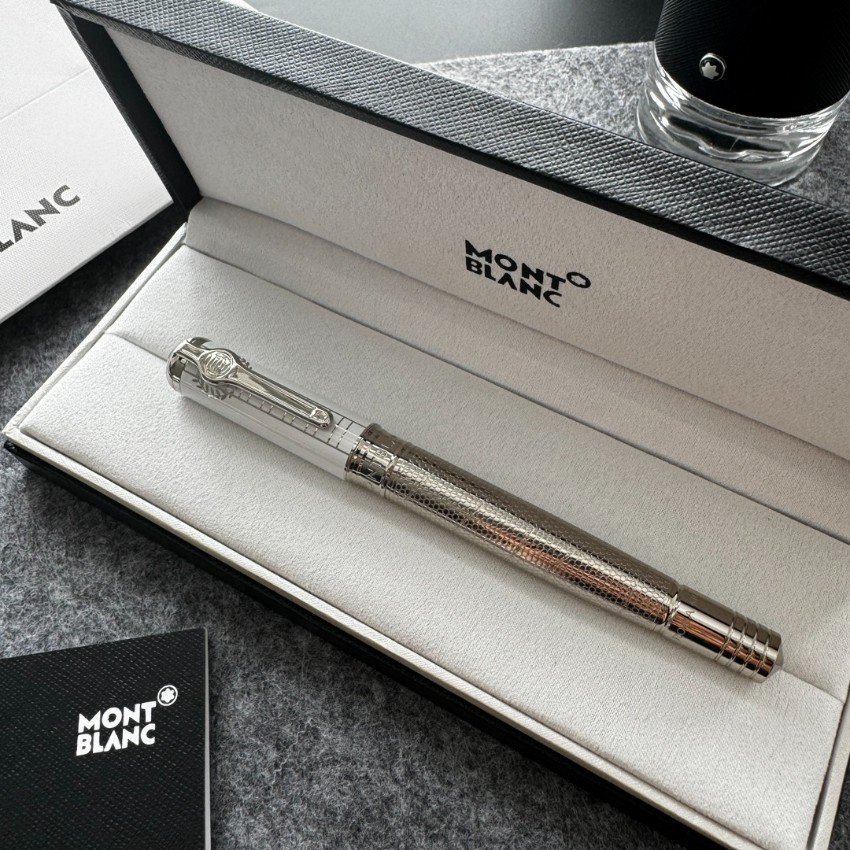 モンブラン 万年筆 シルバーパターンモデル 2026新作 ブランド コピー 通販 高精度彫刻 メタル質感 上品仕上げ 限定入荷_2