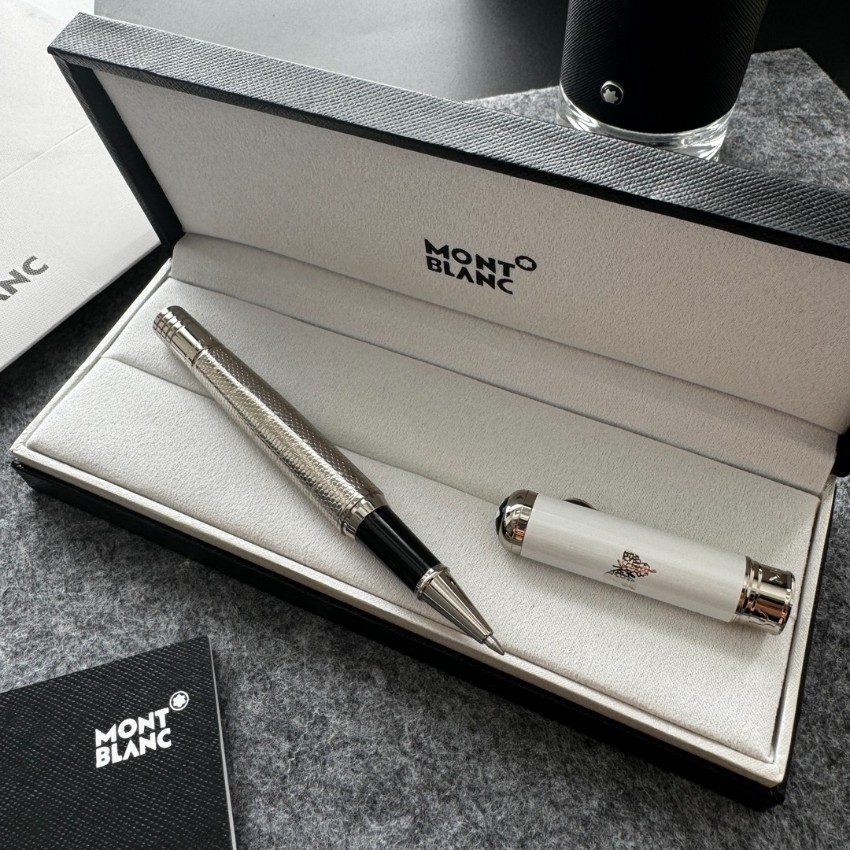 モンブラン 万年筆 シルバーパターンモデル 2026新作 ブランド コピー 通販 高精度彫刻 メタル質感 上品仕上げ 限定入荷_4