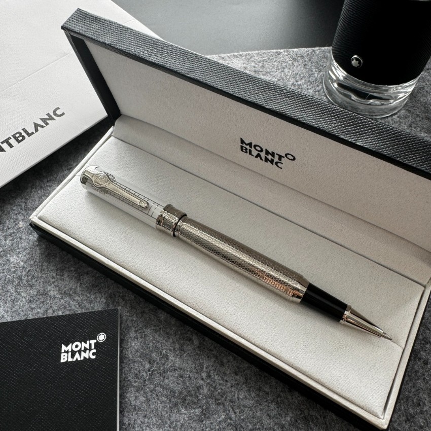 モンブラン 万年筆 シルバーパターンモデル 2026新作 ブランド コピー 通販 高精度彫刻 メタル質感 上品仕上げ 限定入荷_3