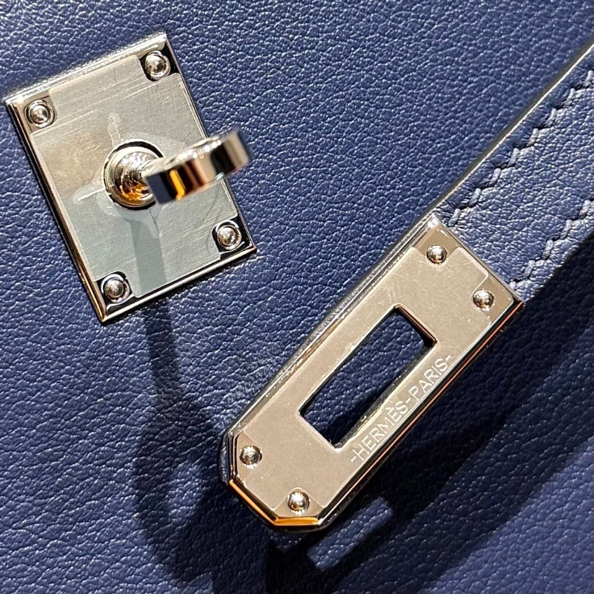 エルメス 偽物 ケリーポシェット ハンドバッグ 定番ネイビー 2026新作 高再現度 精密ディテール 高級感仕上げ 安心サイト_9