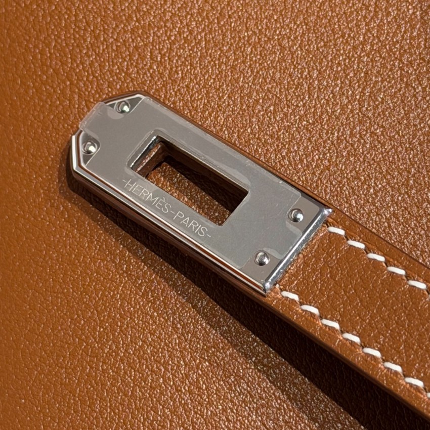 エルメス 偽物 バレない再現度 ケリーポシェット ハンドバッグ 定番キャラメル 2026新作 高再現度 精密ディテール 高級感仕上げ_4