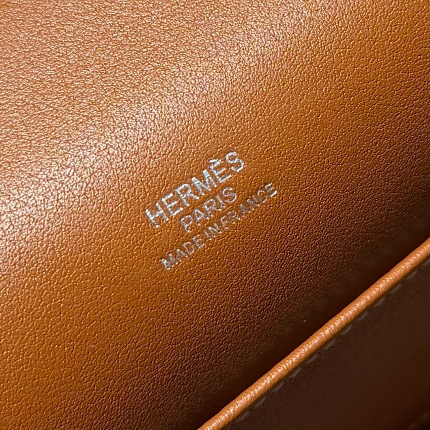 エルメス 偽物 バレない再現度 ケリーポシェット ハンドバッグ 定番キャラメル 2026新作 高再現度 精密ディテール 高級感仕上げ_5