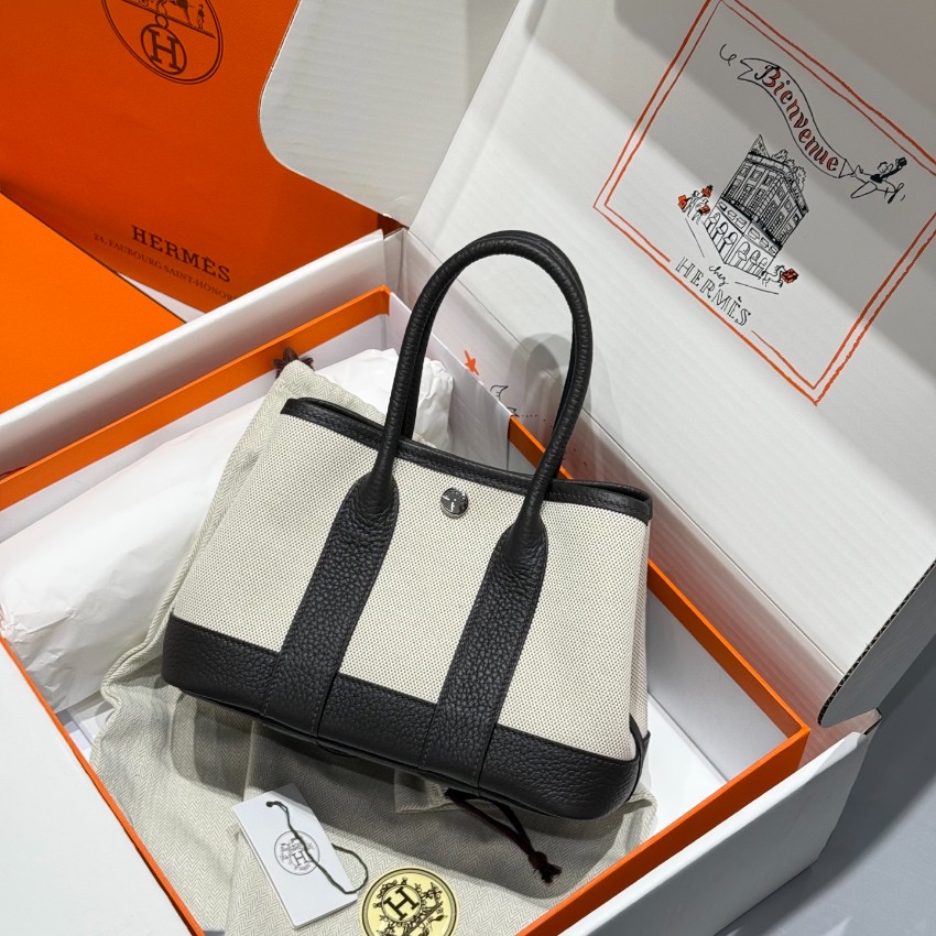 エルメス ガーデンパーティ TPM トートバッグ ブラック 2026新作 優良サイト 高再現度 本革使用 精密ディテール 高級感仕上げ 秘密厳守配送_1
