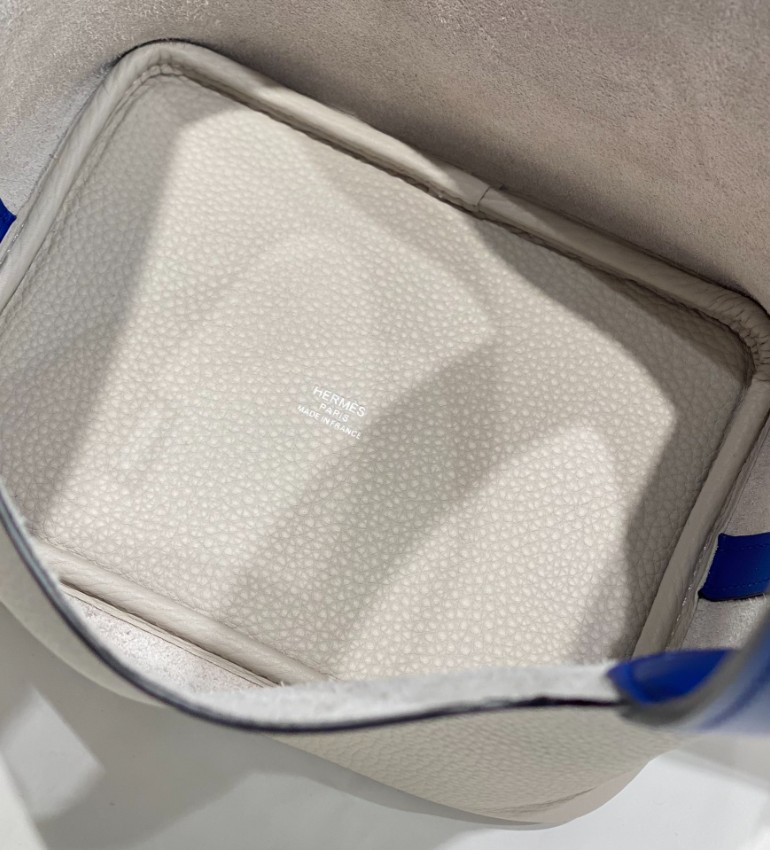 エルメス ピコタンロック 18 トートバッグ バイカラー ブルー 2026新作 激安 高再現度 本革使用 精密ディテール 高級感仕上げ 秘密厳守配送_9