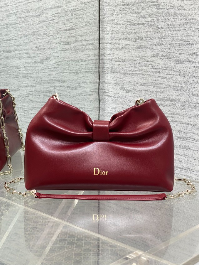 ディオール ボウデザイン チェーンバッグ 2026新作 本革使用 高再現度 精密ディテール 丁寧な縫製 上質感 安心取引 発送保証 格安_1