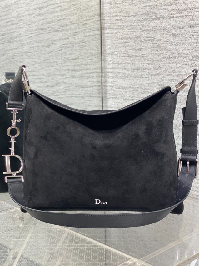 ディオール スエード調ショルダーバッグ 2026新作 ブラック 定番モデル 高再現度n級 高品質本革使用 精密ディテール 安心取引_1