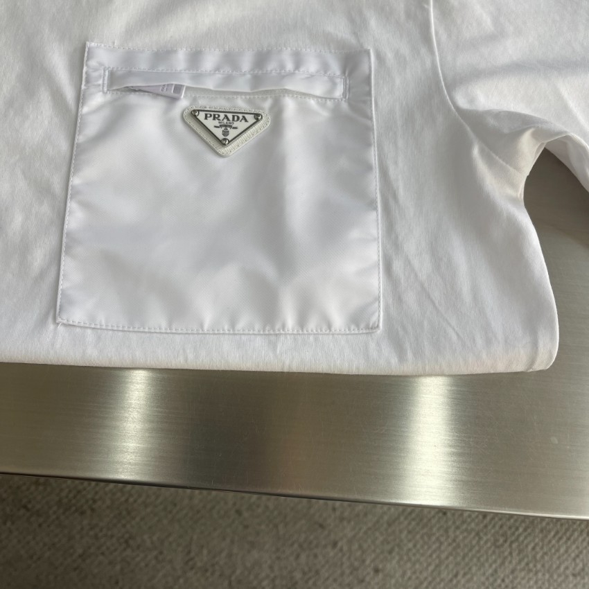 プラダ ナイロンポケット Tシャツ n級 2026新作 通気 男女兼用 高評価 安心サイト 実店舗運営 発送保証 精密ディテール_5