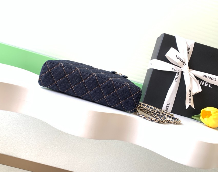 シャネル n級 デニムキルティングチェーンショルダーバッグ コンパクトハンドバッグ 激安_3