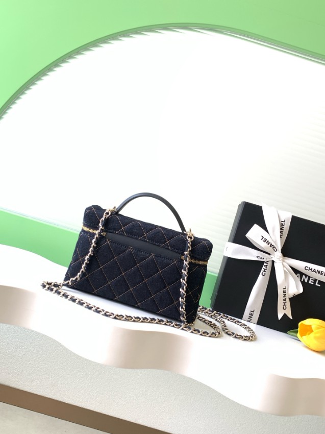 シャネル n級 デニムキルティングチェーンショルダーバッグ コンパクトハンドバッグ 激安_2