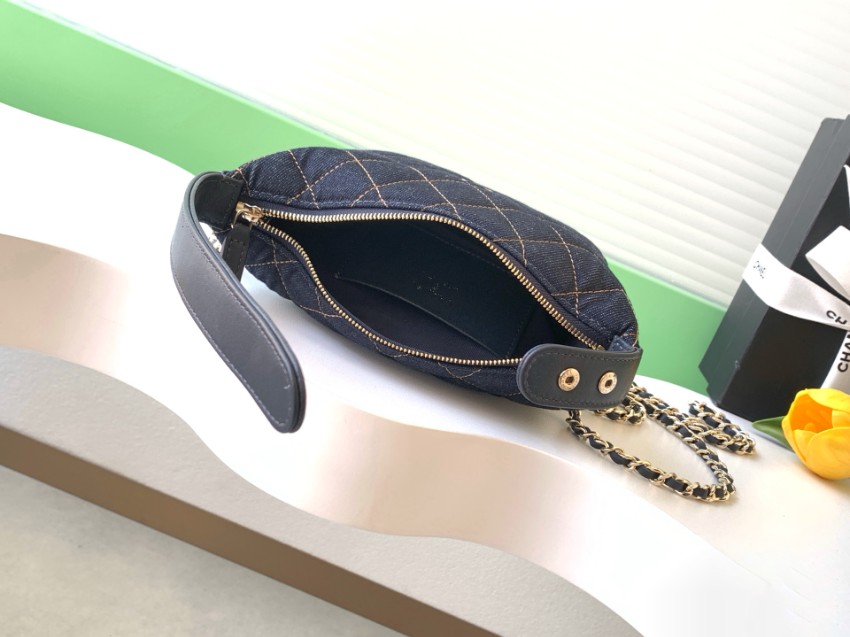 シャネル 格安 デニムキルティングチェーンショルダーバッグ ミニハンドバッグ 上品スタイル 口コミ多数_4