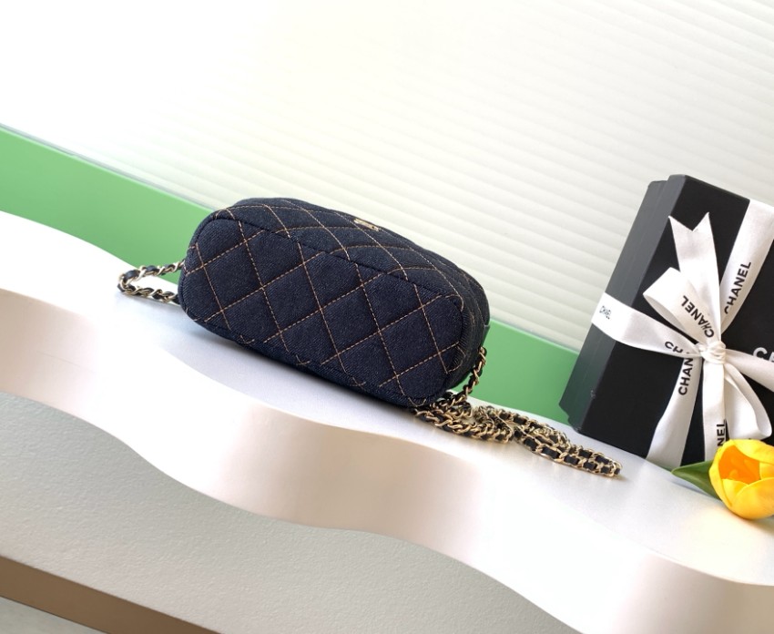 シャネル 格安 デニムキルティングチェーンショルダーバッグ ミニハンドバッグ 上品スタイル 口コミ多数_2