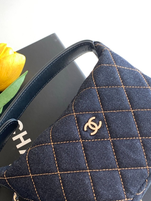 シャネル 格安 デニムキルティングチェーンショルダーバッグ ミニハンドバッグ 上品スタイル 口コミ多数_7