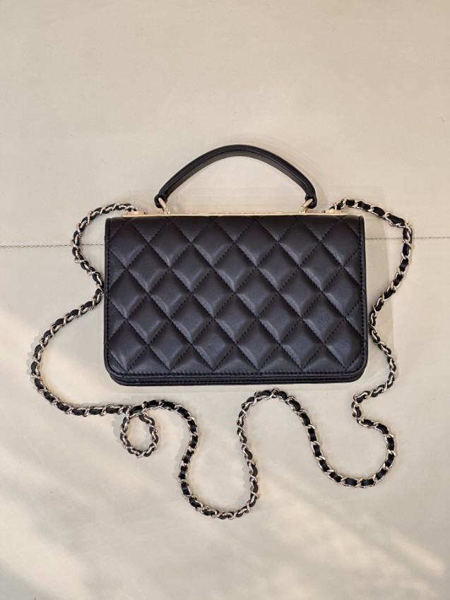 シャネル ブランド コピー キルティングトップハンドルバッグ チェーンショルダー 2WAY仕様 定番_2