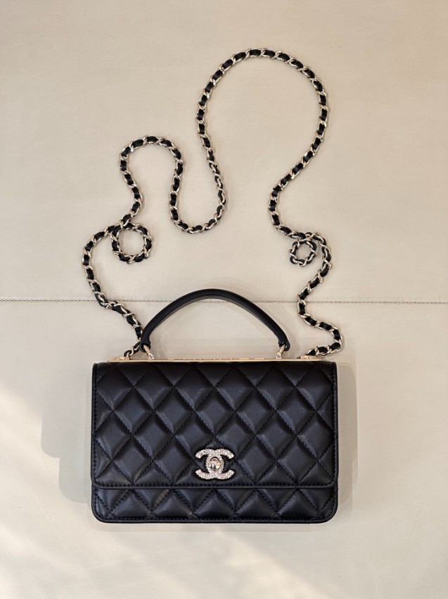 シャネル ブランド コピー キルティングトップハンドルバッグ チェーンショルダー 2WAY仕様 定番_1
