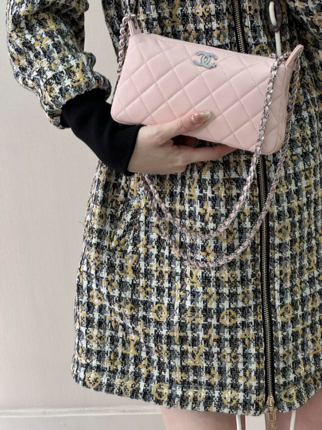 シャネル n級 キルティングチェーンショルダーバッグ スリムポーチデザイン 激安_7