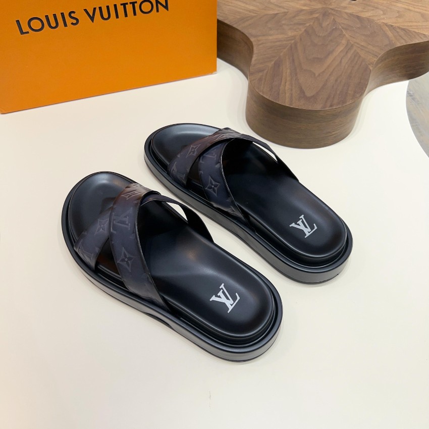 ルイヴィトン ブランド コピー クロスストラップサンダル モノグラム型押し 高品質_3