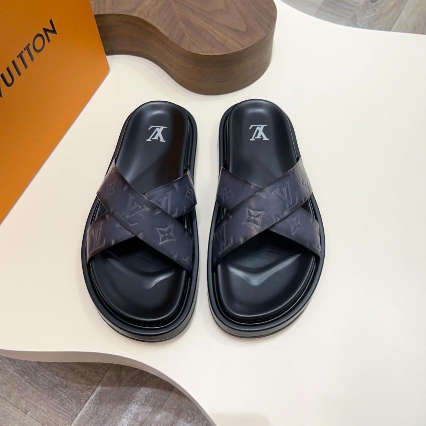 ルイヴィトン ブランド コピー クロスストラップサンダル モノグラム型押し 高品質_2