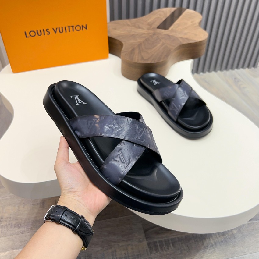 ルイヴィトン ブランド コピー クロスストラップサンダル モノグラム型押し 高品質_5