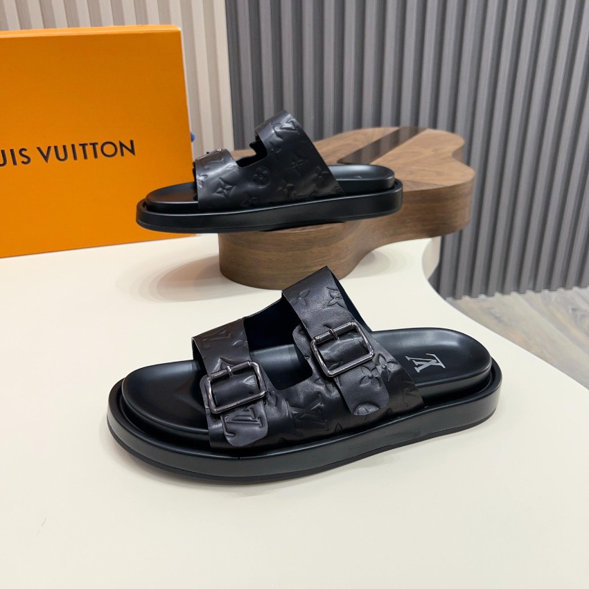 ルイヴィトン ブランド コピー ダブルベルトサンダル モノグラム型押し 数量限定入荷_3