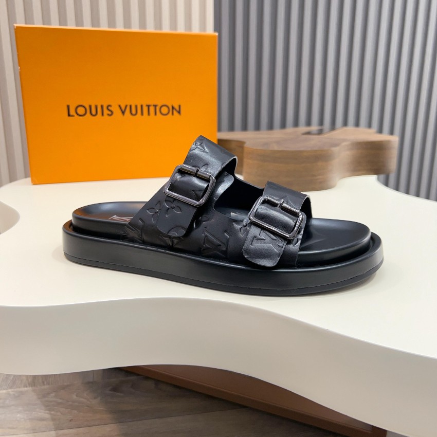 ルイヴィトン ブランド コピー ダブルベルトサンダル モノグラム型押し 数量限定入荷_5