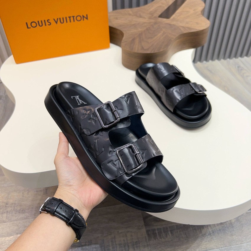 ルイヴィトン ブランド コピー ダブルベルトサンダル モノグラム型押し 数量限定入荷_6