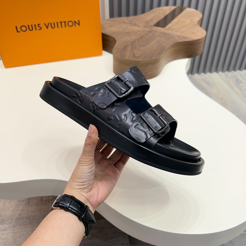 ルイヴィトン ブランド コピー ダブルベルトサンダル モノグラム型押し 数量限定入荷_7