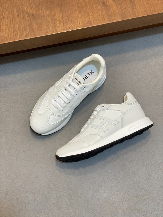 エルメス n級 レザースニーカー Hロゴデザイン ローカット 本格派モデル_2