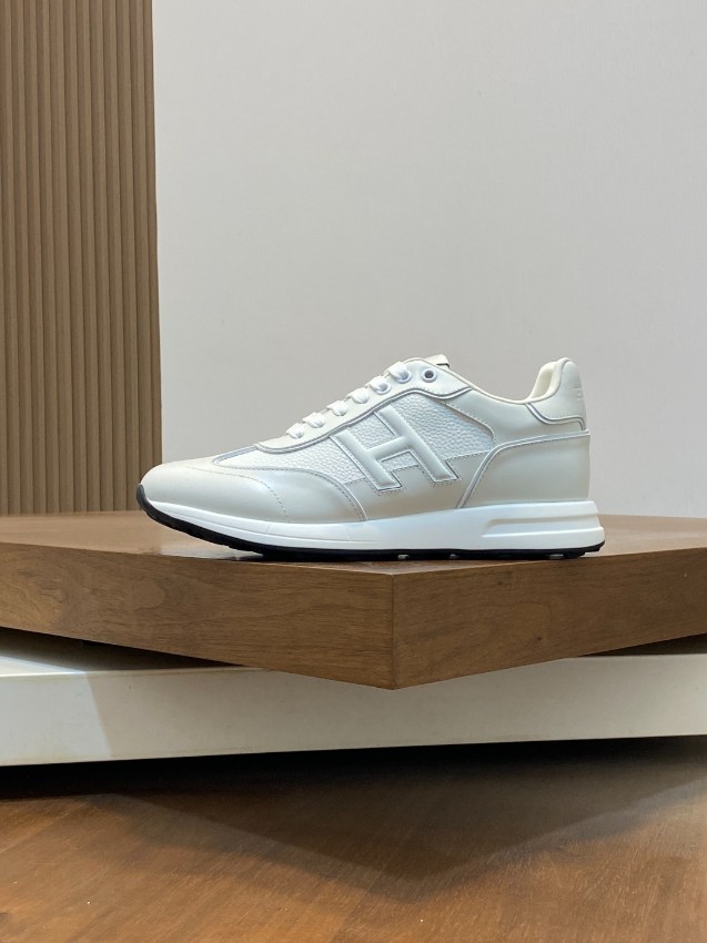 エルメス n級 レザースニーカー Hロゴデザイン ローカット 本格派モデル_5