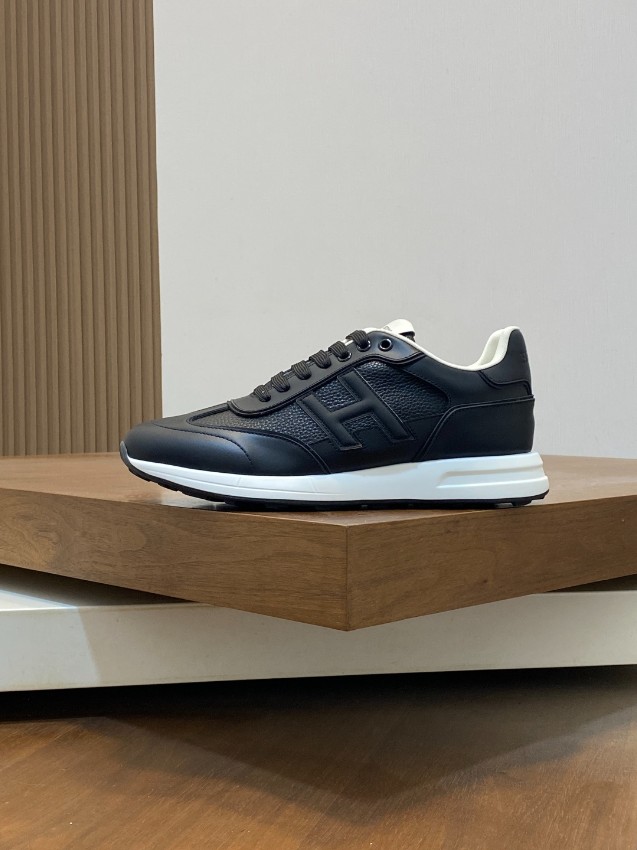 エルメス ハイブランド レザースニーカー Hロゴ ローカット 高品質_4