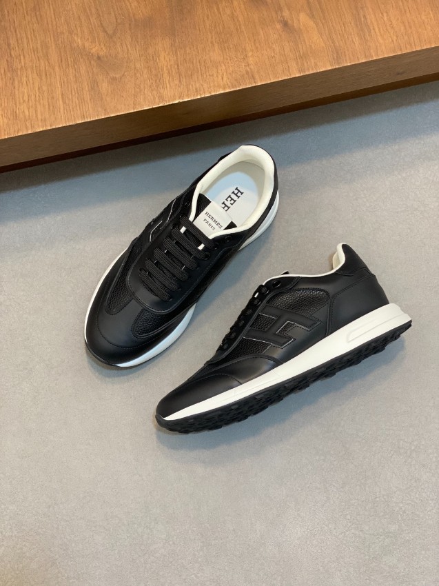 エルメス ハイブランド レザースニーカー Hロゴ ローカット 高品質_2