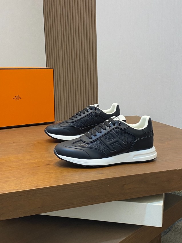 エルメス ハイブランド レザースニーカー Hロゴ ローカット 高品質_1