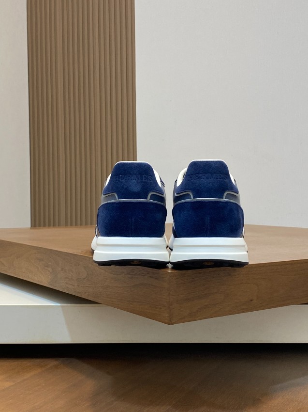 エルメス 格安 レザースニーカー Hロゴ コンビデザイン レビュー高リピ率_5