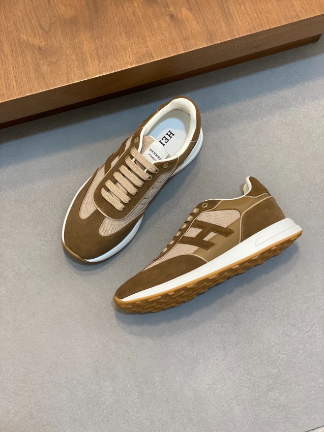 エルメス n級 レザースニーカー Hロゴ コンビ素材 実店舗運営_2