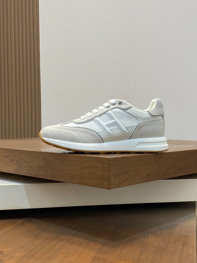 エルメス ハイブランド レザースニーカー Hロゴ ローカット 丁寧な縫製_8