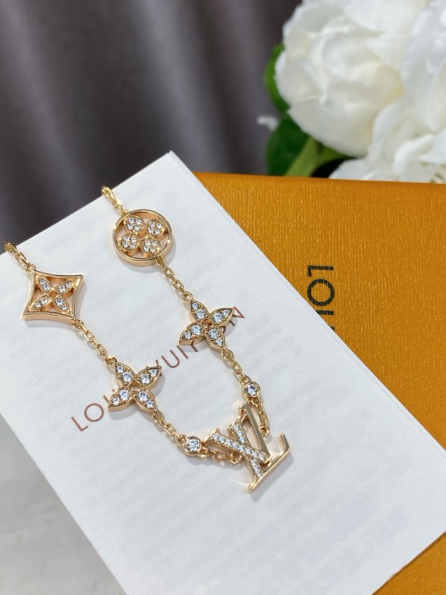 ルイヴィトン ハイブランド モノグラムチャームブレスレット フラワーモチーフジュエリー 激安_5